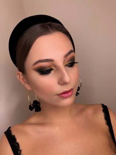 Dark brown and gold eye makeup – Anastasia Perfect Day Salzburg